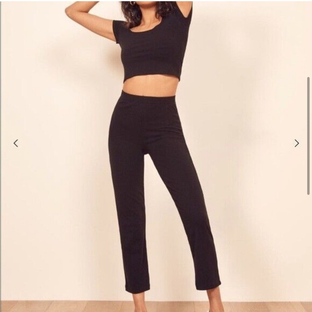 Reformation Navy Ribbed Set - Picture 7 of 9